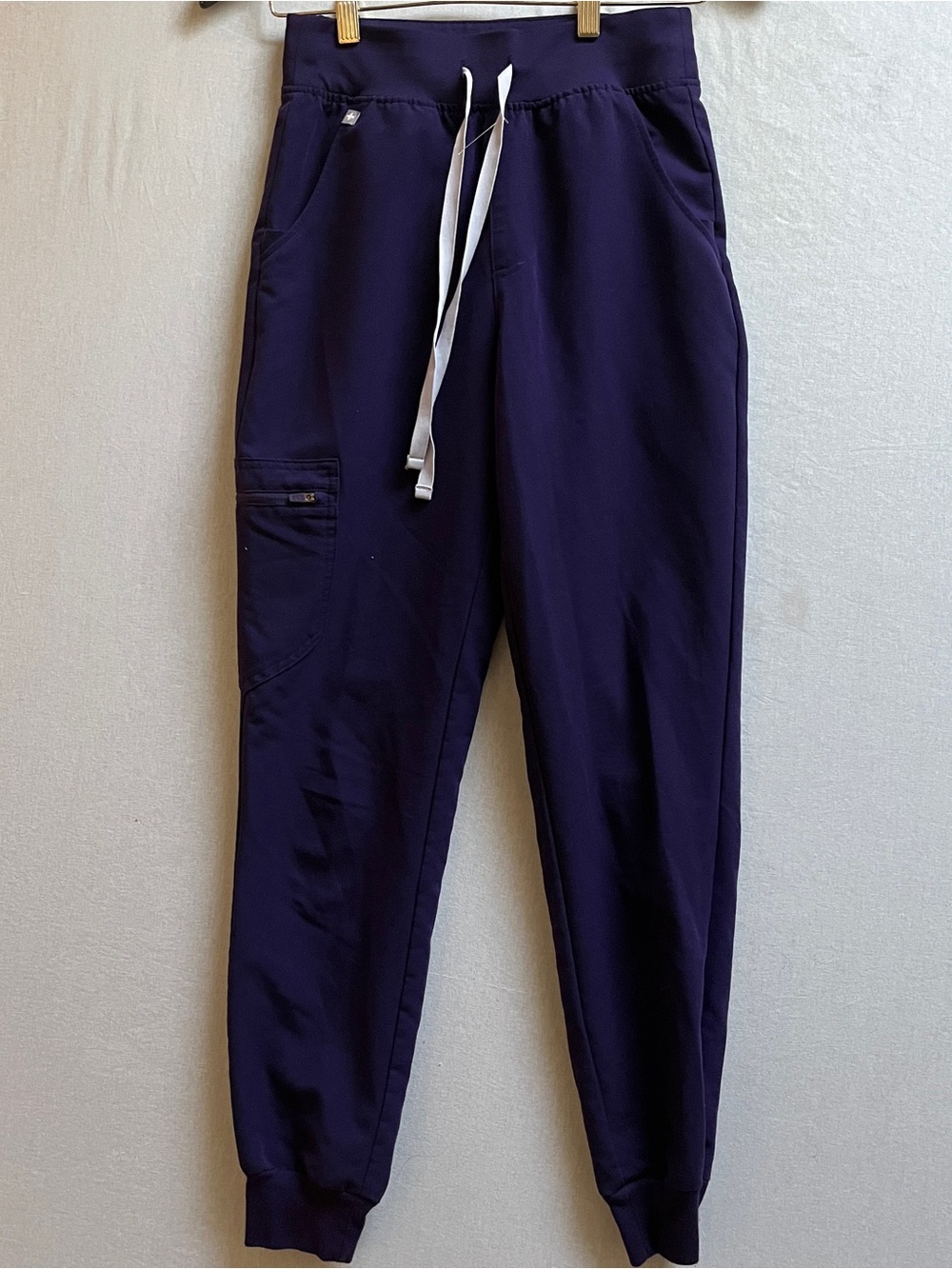 Figs Technical Collection Cargo Drawstring Jogger Pants XS Navy